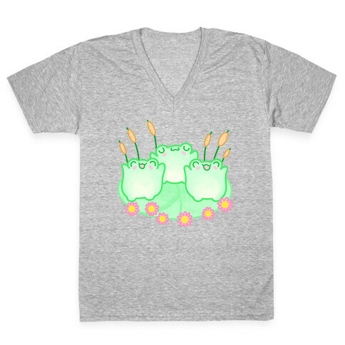 Hoppy Froggies V-Neck Tee Shirt