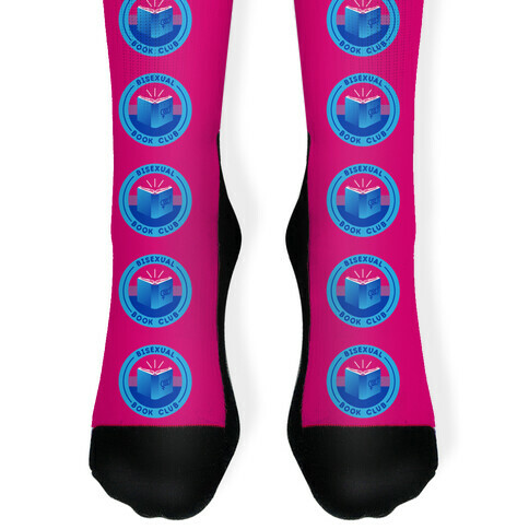 Bisexual Book Club Patch Sock