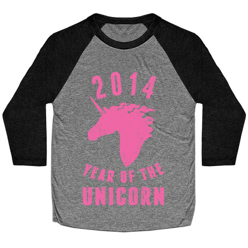 2014 Year of the Unicorn Baseball Tee