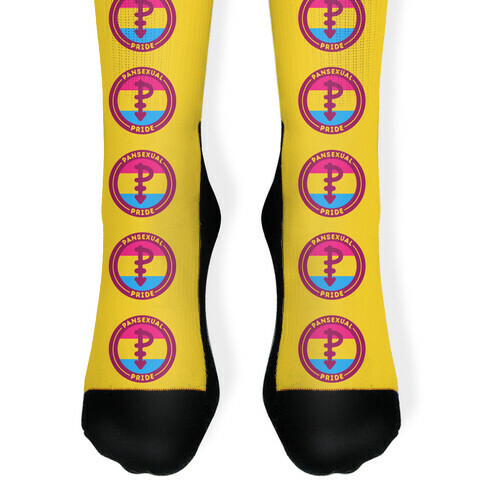 Pansexual Pride Patch Sock