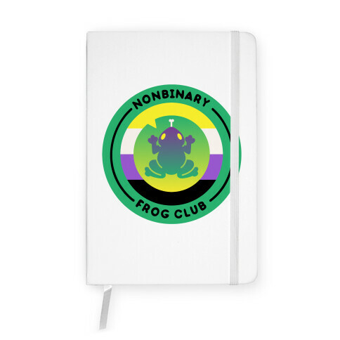 Non Binary Frog Club Patch Notebook