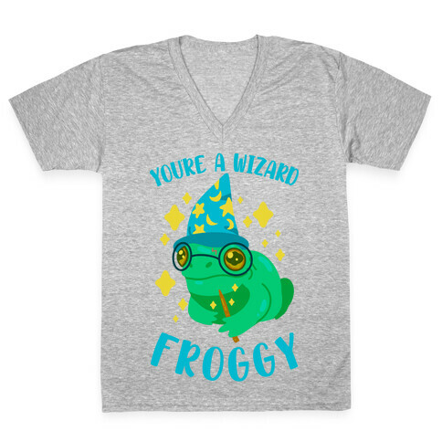 You're a Wizard Froggy V-Neck Tee Shirt