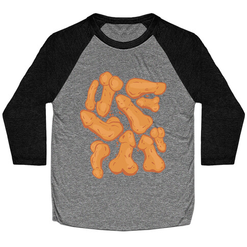 Penis Nuggets Pattern Baseball Tee