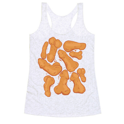 Penis Nuggets Pattern Racerback Tank Top