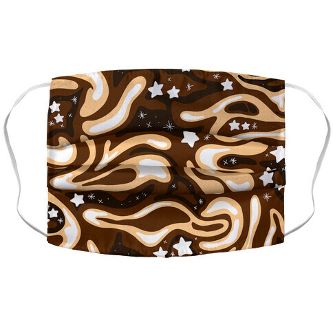 Coffee Cream Galaxy Accordion Face Mask