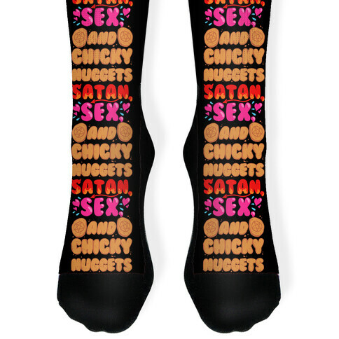 Satan, Sex, and Chicky Nuggets Sock