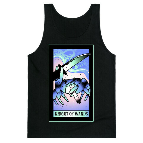 Knight Of Wands Smoking Crab Tarot Tank Top