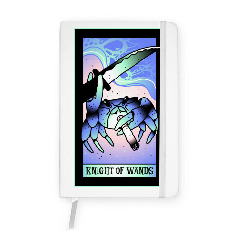 Knight Of Wands Smoking Crab Tarot Notebook