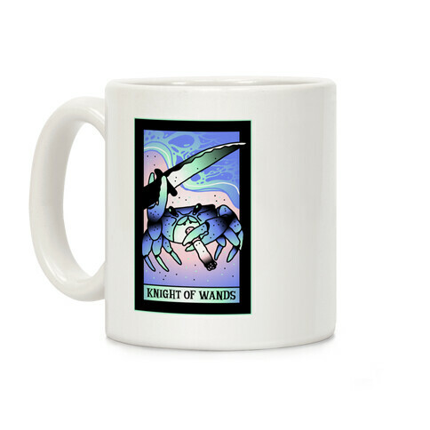 Knight Of Wands Smoking Crab Tarot Coffee Mug