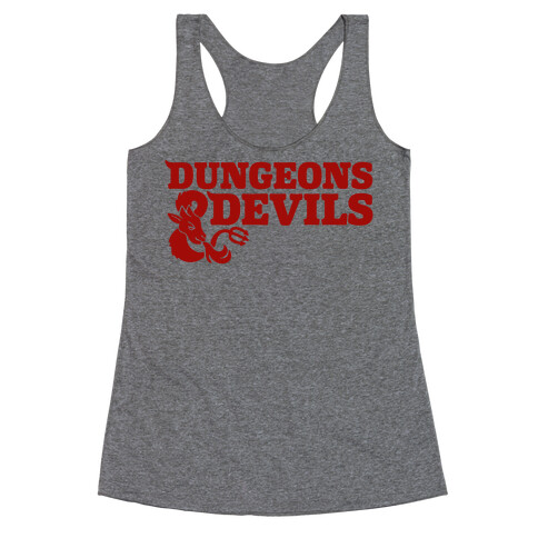 Dungeons & Devils Parody Racerback Tank Top