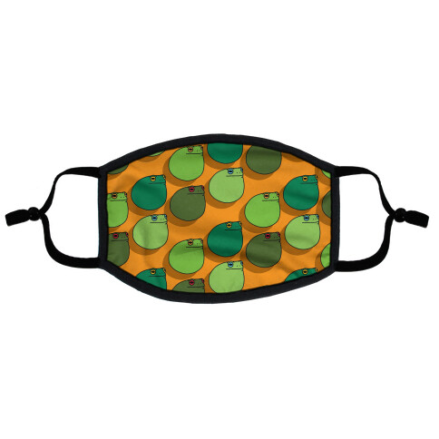 Frog Ball Pattern Flat Face Mask