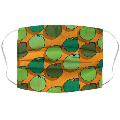 Frog Ball Pattern Accordion Face Mask