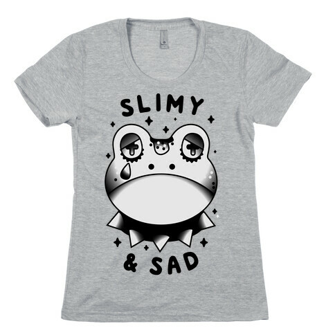 Slimy & Sad Frog Womens T-Shirt