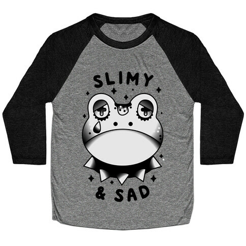 Slimy & Sad Frog Baseball Tee