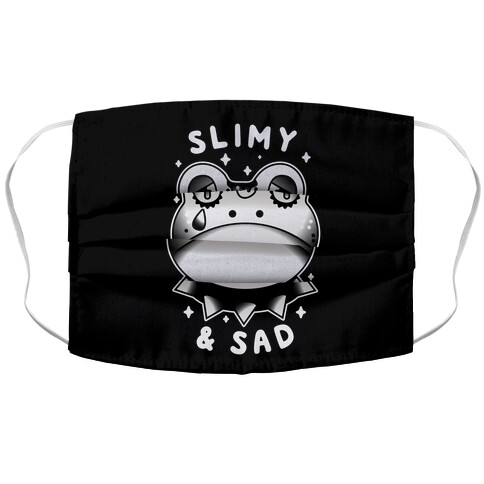 Slimy & Sad Frog Accordion Face Mask