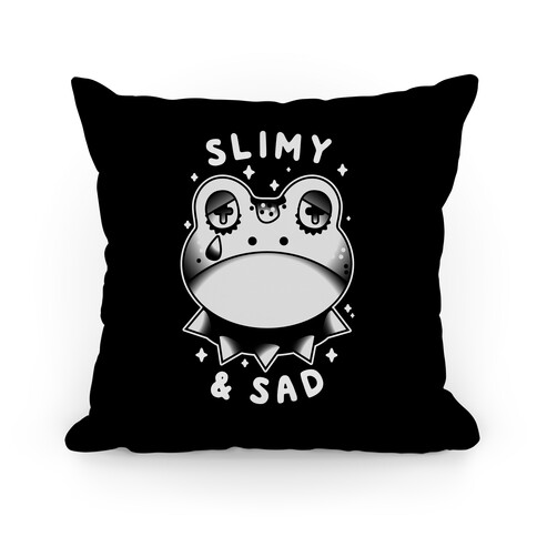 Slimy & Sad Frog Pillow