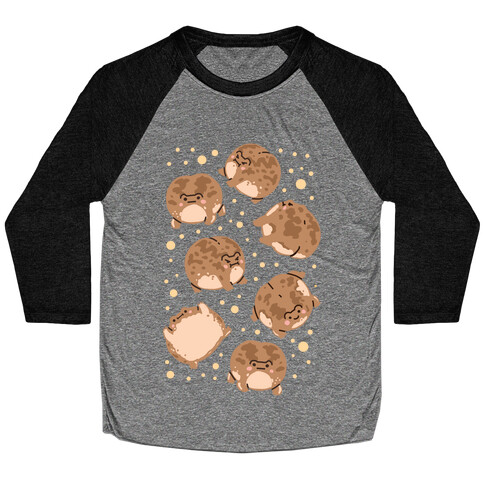 Desert Rain Frog Pattern Baseball Tee