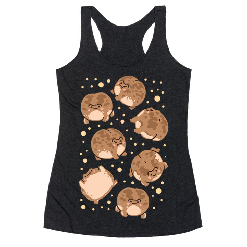 Desert Rain Frog Pattern Racerback Tank Top