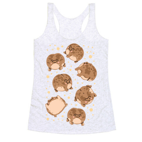 Desert Rain Frog Pattern Racerback Tank Top