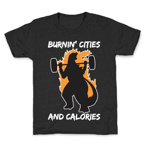 Burnin' Cities And Calories Kaiju Kids T-Shirt