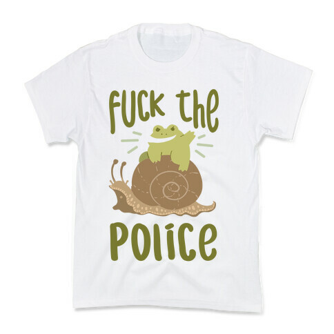 F*** The Police Frog Kids T-Shirt