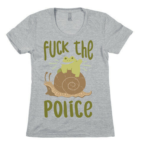 F*** The Police Frog Womens T-Shirt