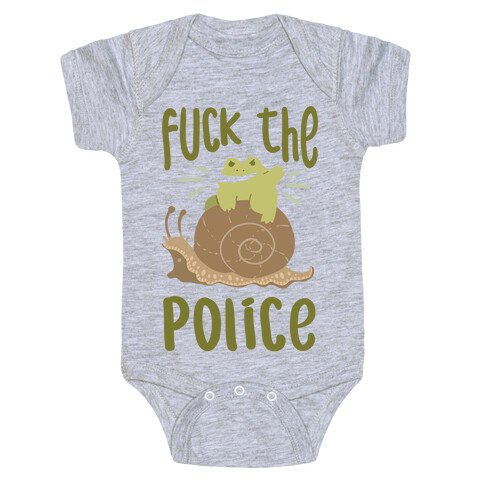 F*** The Police Frog Baby One-Piece