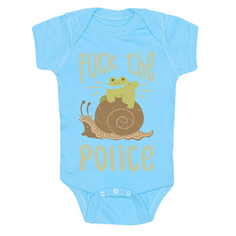 F*** The Police Frog Baby One-Piece