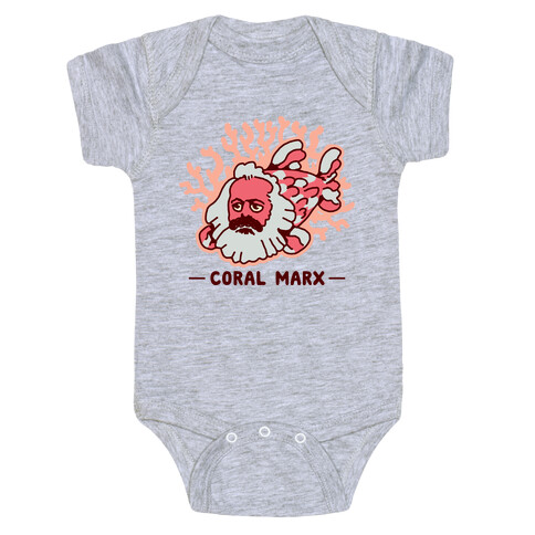 Coral Marx Baby One-Piece