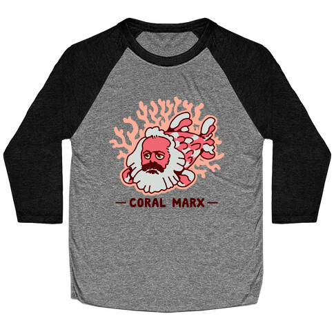 Coral Marx Baseball Tee