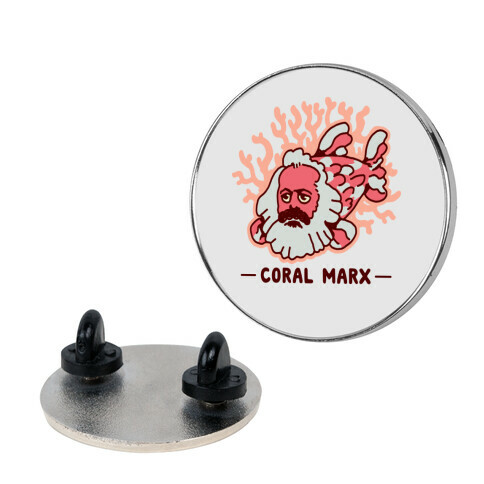 Coral Marx Pin