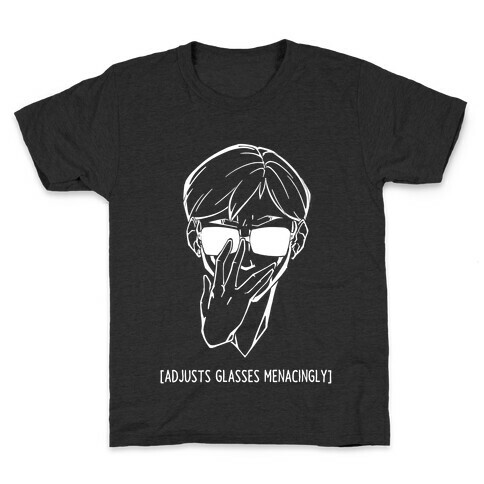 Adjusts Glasses Menacingly Kids T-Shirt