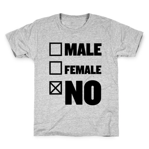 Male, Female, No Kids T-Shirt