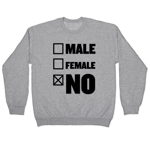 Male, Female, No Pullover