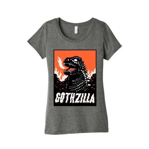 Gothzilla Goth Godzilla Womens T-Shirt