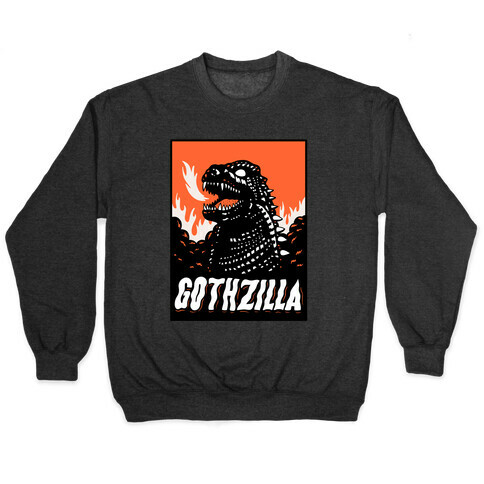 Gothzilla Goth Godzilla Pullover