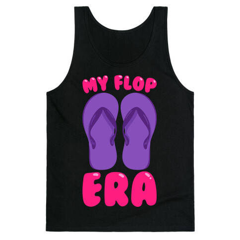 My Flop Era Flip Flops White Print Tank Top