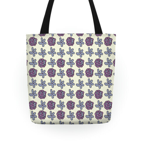 Doodle Flower Pattern Tote Tote