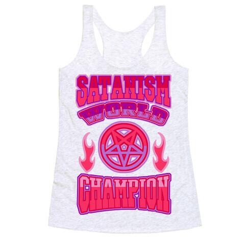 Satanism World Champion Racerback Tank Top