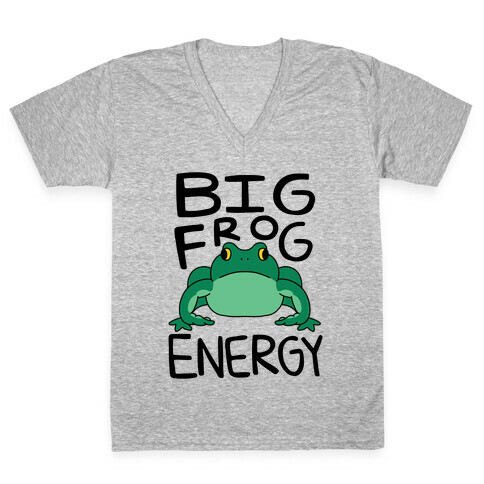Big Frog Energy V-Neck Tee Shirt