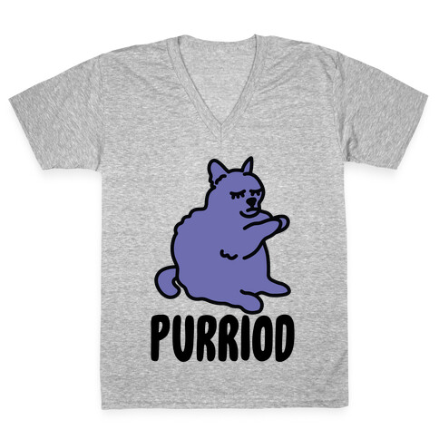 Purriod V-Neck Tee Shirt