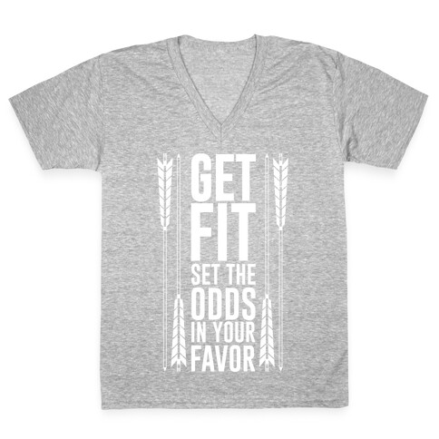 Get Fit Set The Odds In Your Favor V-Neck Tee Shirt