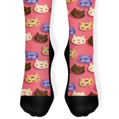 Cat Bagel Pattern Sock