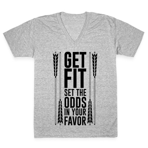 Get Fit Set The Odds In Your Favor V-Neck Tee Shirt