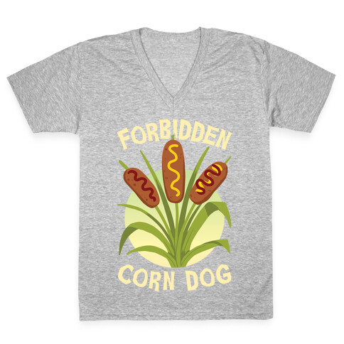 Forbidden Corndog V-Neck Tee Shirt