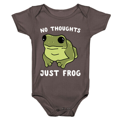 No Thoughts, Just Frog Baby One-Piece
