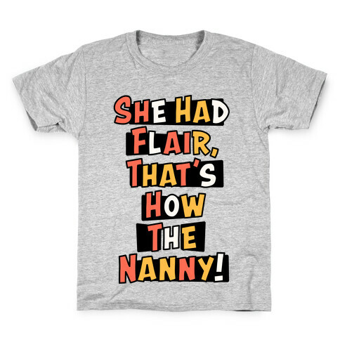 Nanny Sitcom Theme Parody (Two) Kids T-Shirt