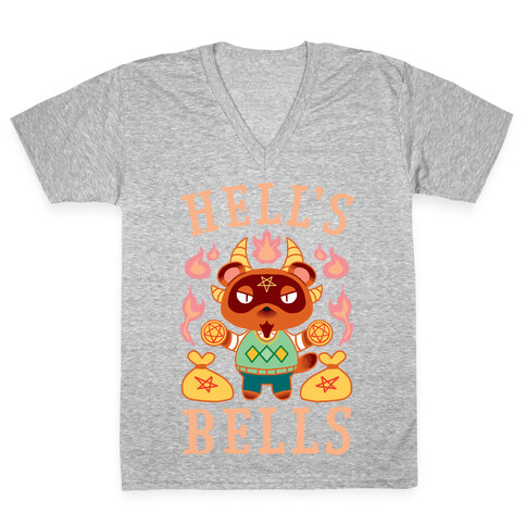 Hell's Bells V-Neck Tee Shirt