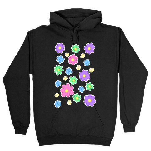 Doodle Flowers Hooded Sweatshirt