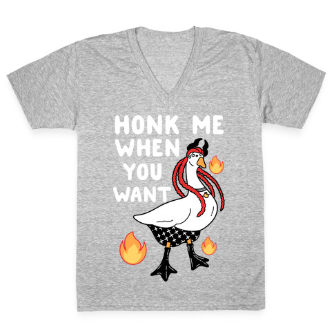 Honk Me When You Want V-Neck Tee Shirt